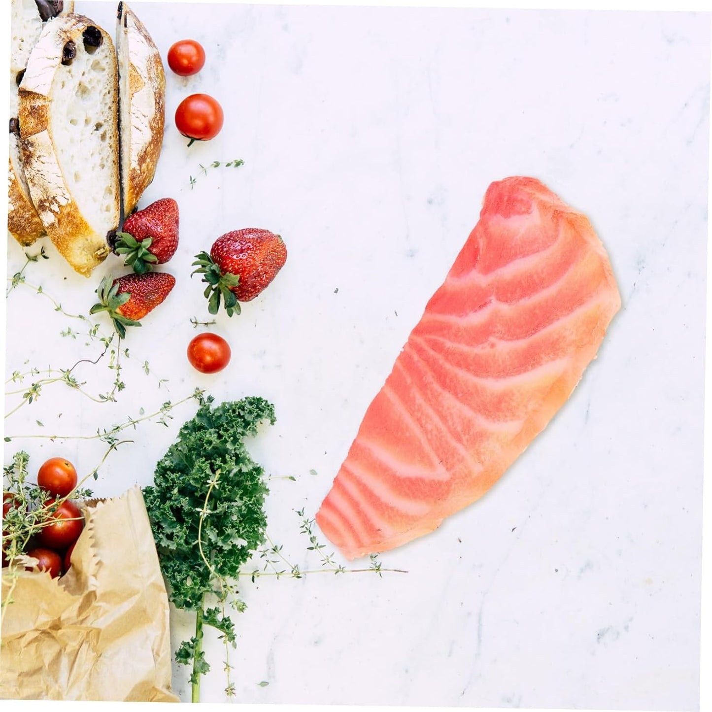GARIOUANS Fake Salmon Model Realistic PVC Salmon Food Prop for Photography Restaurant Decor and Sushi Plate Display