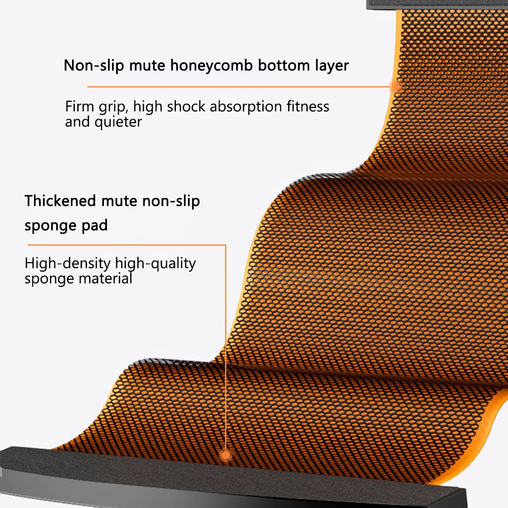 HEITIGN Slide Board with Slimming Exercise Guide Slide Mat for Leg Pot Training Fitness and Athletic Training