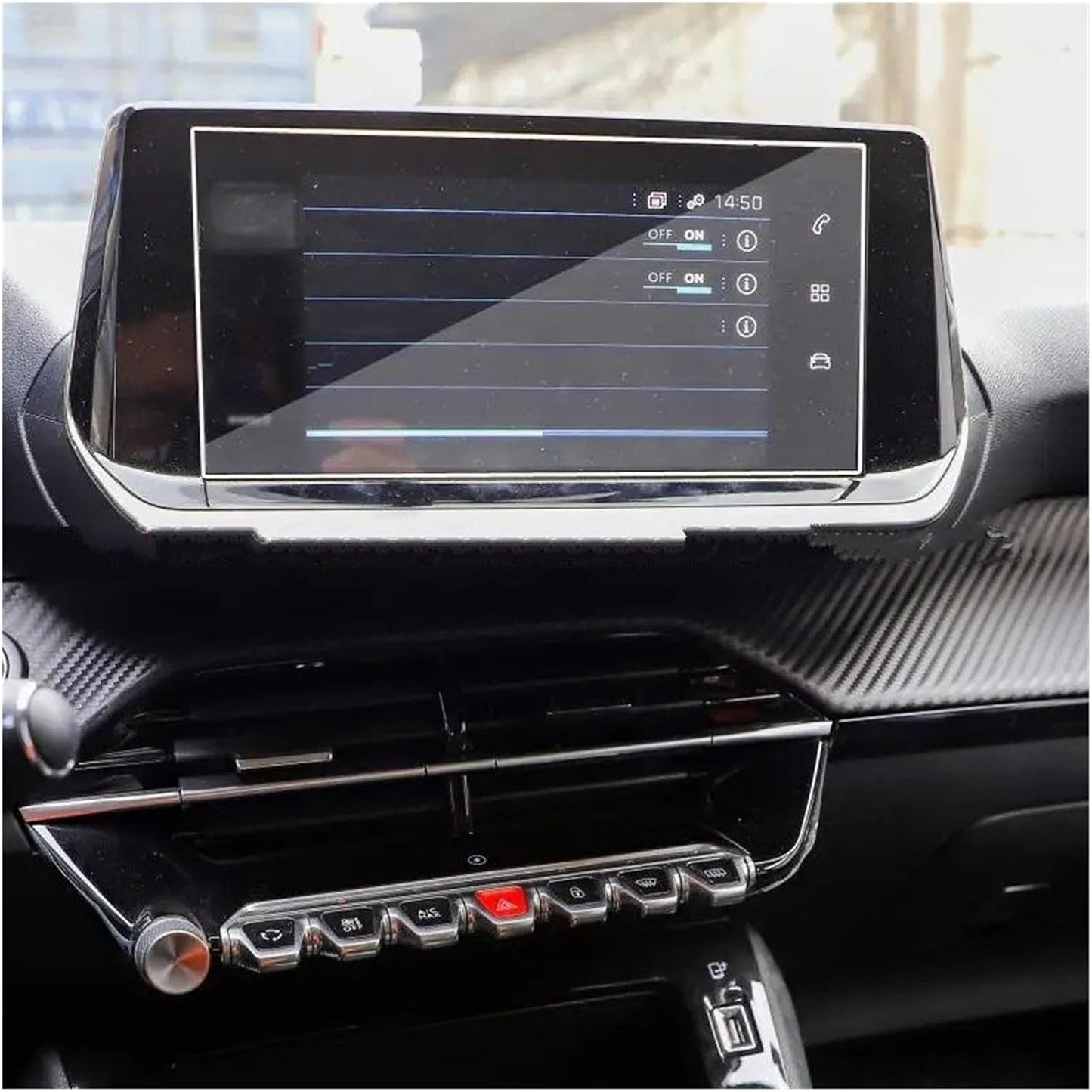 Generic 208 E208 2020 2021 2022 7 Inch Car GPS Protective Film For Peugeot Screen Protector Tempered Glass Car