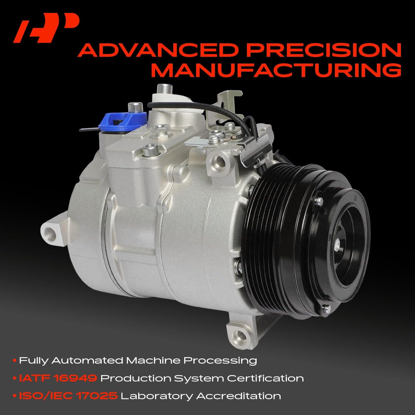A-Premium Air Conditioner AC Compressor with Clutch Compatible with Mercedes-Benz E350 2013-2014, ML350 2013-2014, GLK350 2013, V6 3.5L