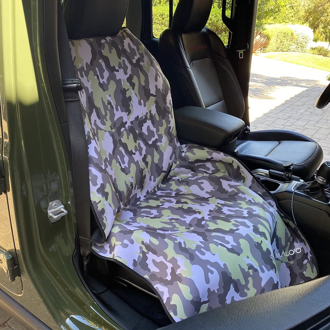 Malo'o Waterproof Car Seat Cover – Universal Neoprene Seat Protector for Cars, Trucks & SUVs, Protects Against Water, Sweat, Mud, Sand & Dogs, Ideal for Surfing, Swimming, Gym & Fishing