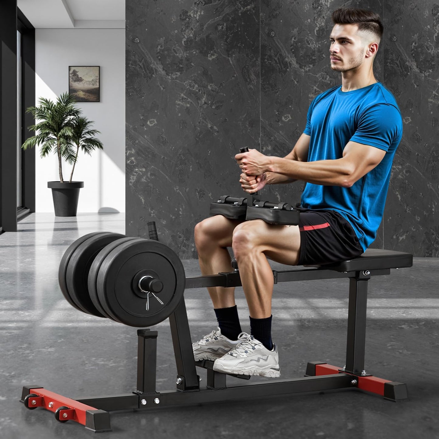 VEVOR Vertical Leg Press Machine, Lower Body Special Home Gym Machine, Carbon Steel Leg Press Exercise Training Equipment, Adjustable Leg Strength Workout for High-Intensity Presses, 550 lbs Capacity