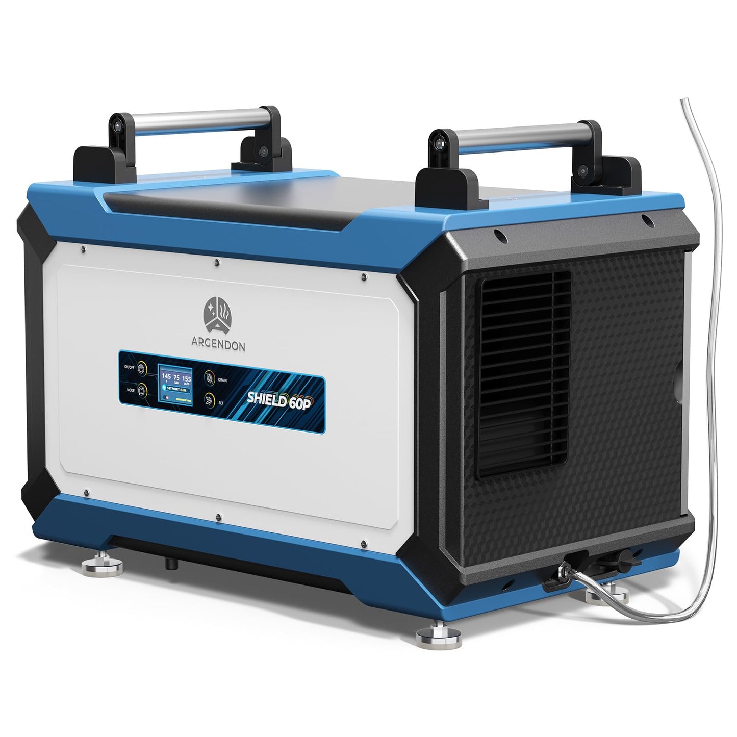 ARGENDON Crawl Spaces Dehumidifier with Pump and Drain Hose, 145 Pint Commercial Dehumidifier for Basement, Large Spaces, Auto Defrost, Compact, 5 Years Limited Warranty