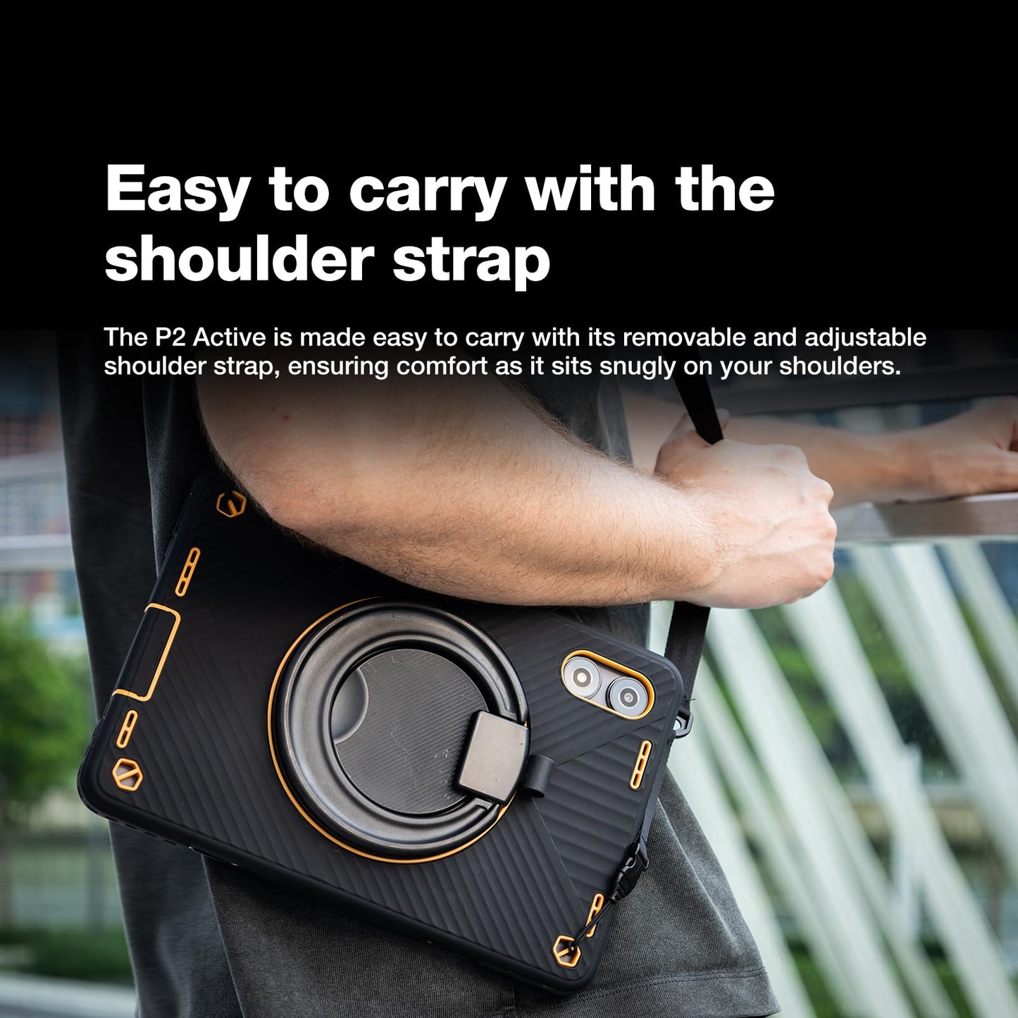 AGM PAD P2 Active Rugged Android 14 Tablet with Case, Waterproof & Drop-Proof, Widevine L1 & GMS Certified, 11" 90Hz FHD 480 NITS Display, MTK G99, 8000 mAh, 16(8+8) + 256GB[TF 2TB], GPS, Compass, OTG