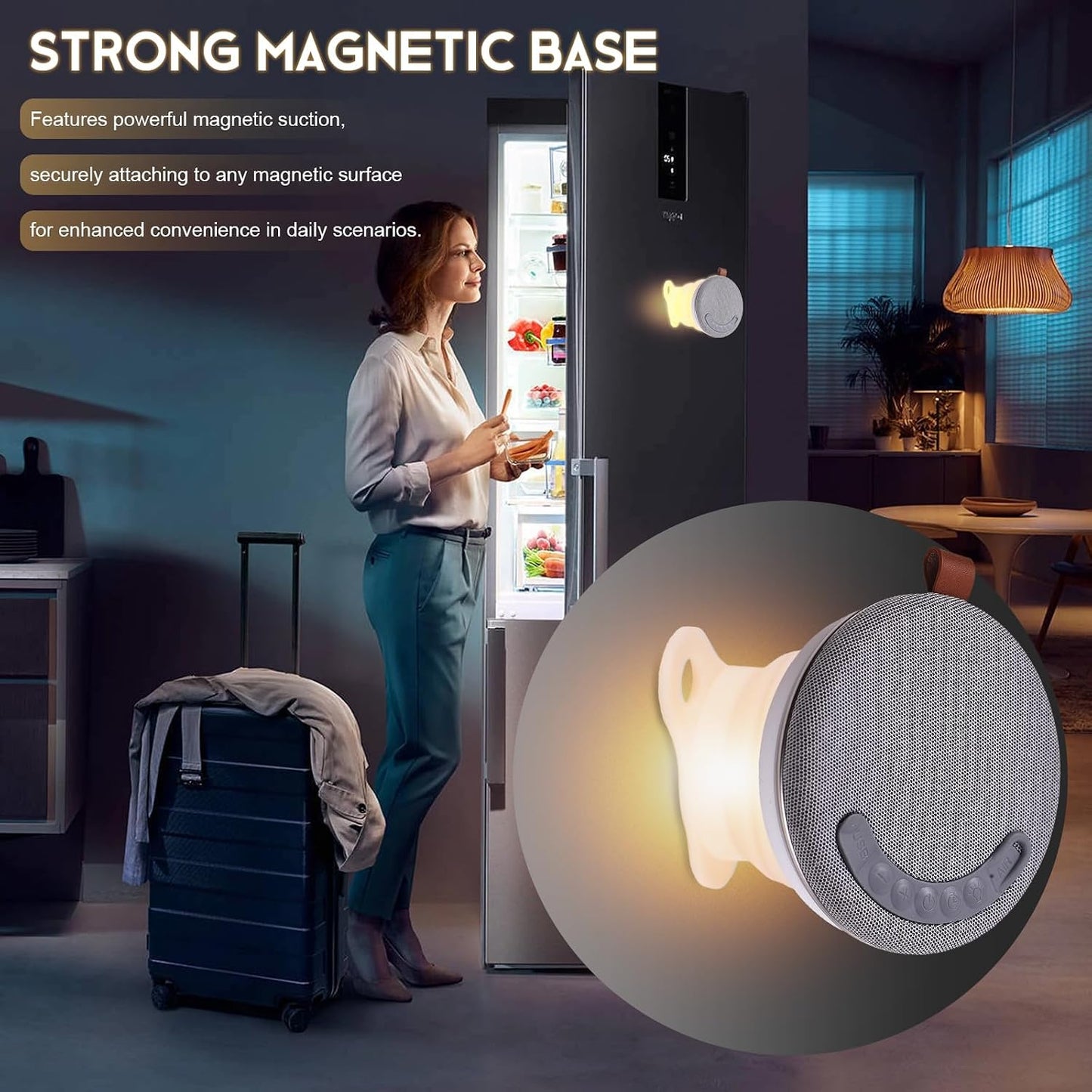 Swokely 10 Portable Bluetooth Speakers Wireless, Multifunctional Folding Portable Speaker, Sleep Sound Machine with Hrs
