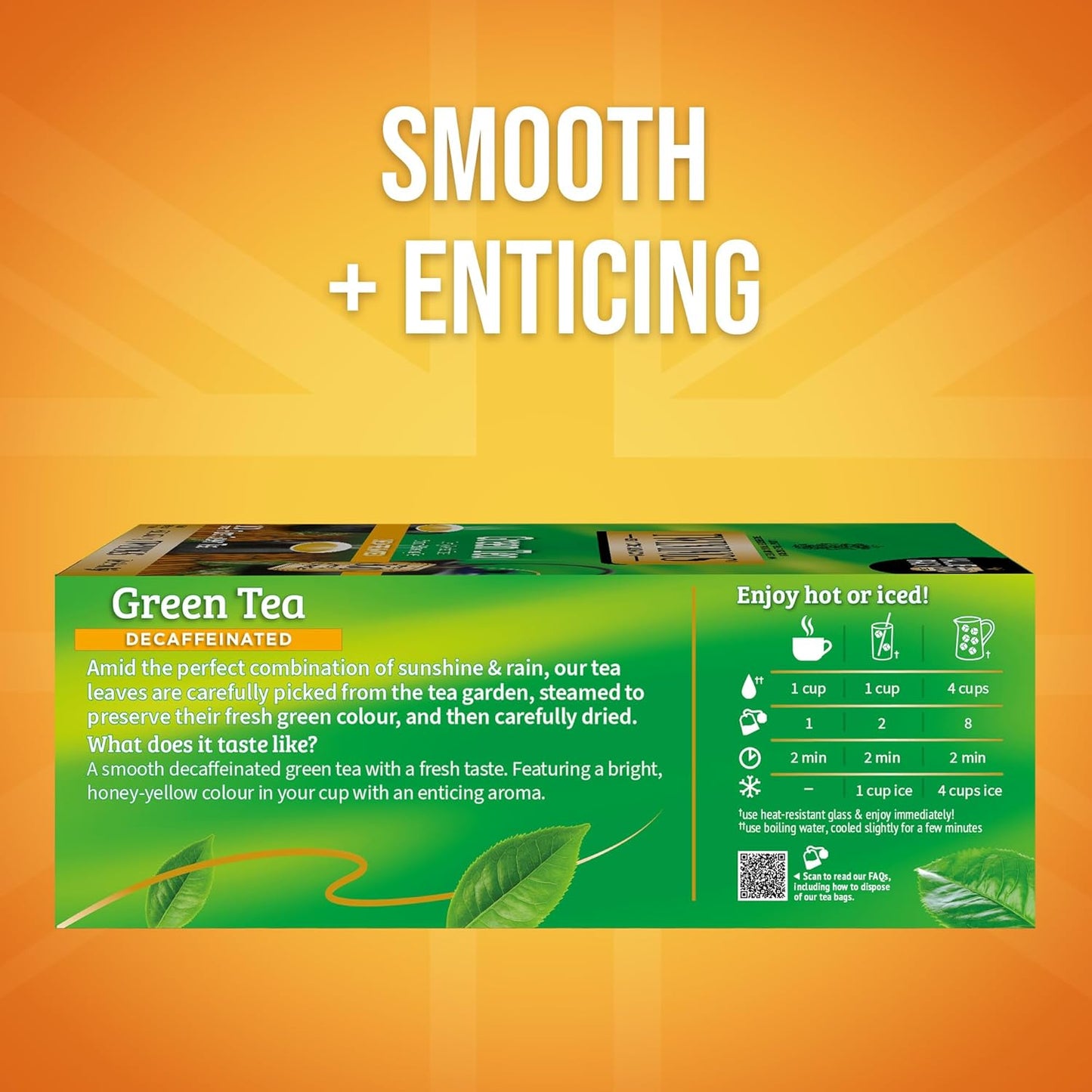 Twinings Decaffeinated Green Tea - Smooth Flavor & Enticing Aroma - 100 Individually Wrapped Teabags