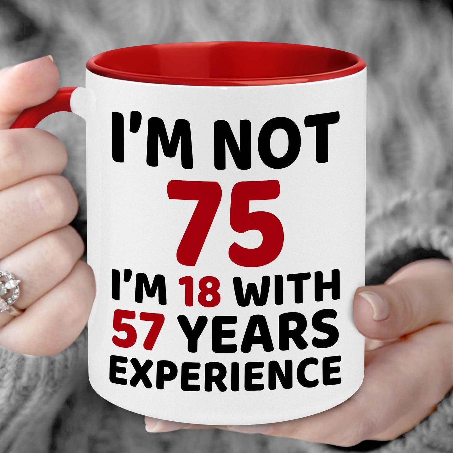 WHIDOBE 75th Birthday Gifts For Men, Women - 1950 Birthday Gift Set For Mom, Dad - 75 Years Old Birthday Gifts Coffee Mug And Coaster - 75th Birthday Gifts For Wife, Husband, Friend, Sister, Brother