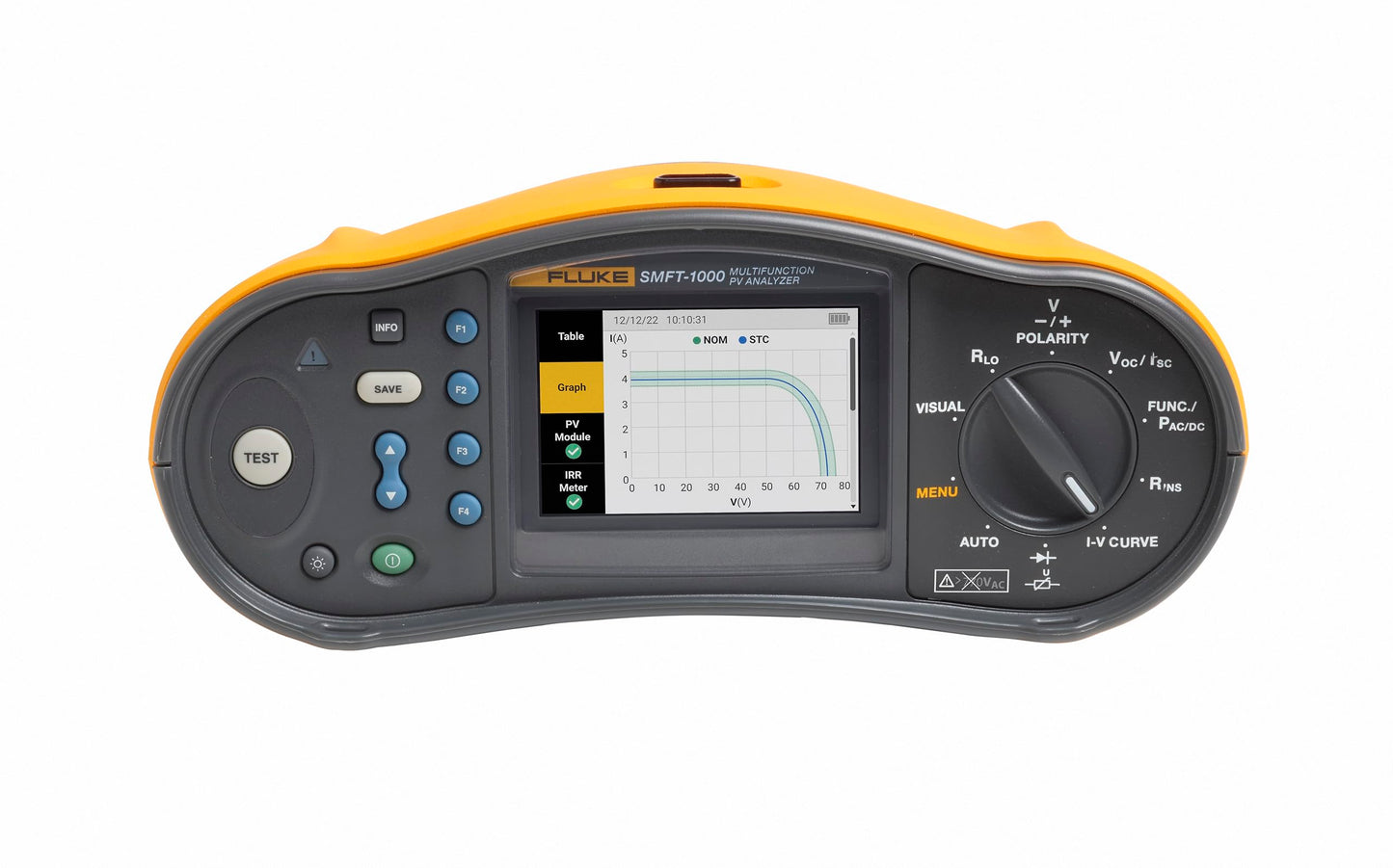 Fluke SMFT-1000 Solar Tools Kit with Multifunction PV Tester and Performance Analyzer, I-V Curve Tracer, IRR2-BT Wireless Solar Irradiance Meter Pro, i100 AC/DC 100A Current Clamp