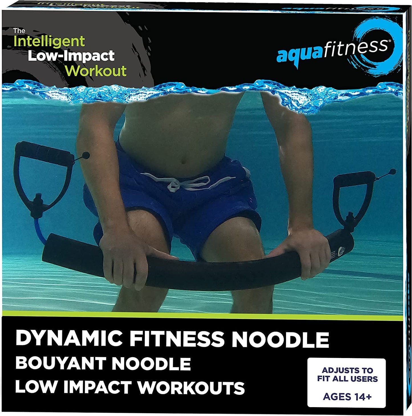 Aqua Leisure Fitness Dynamic Resistance Band - Water Exercise - Pool Workout - Fitness Noodle - Length 34"