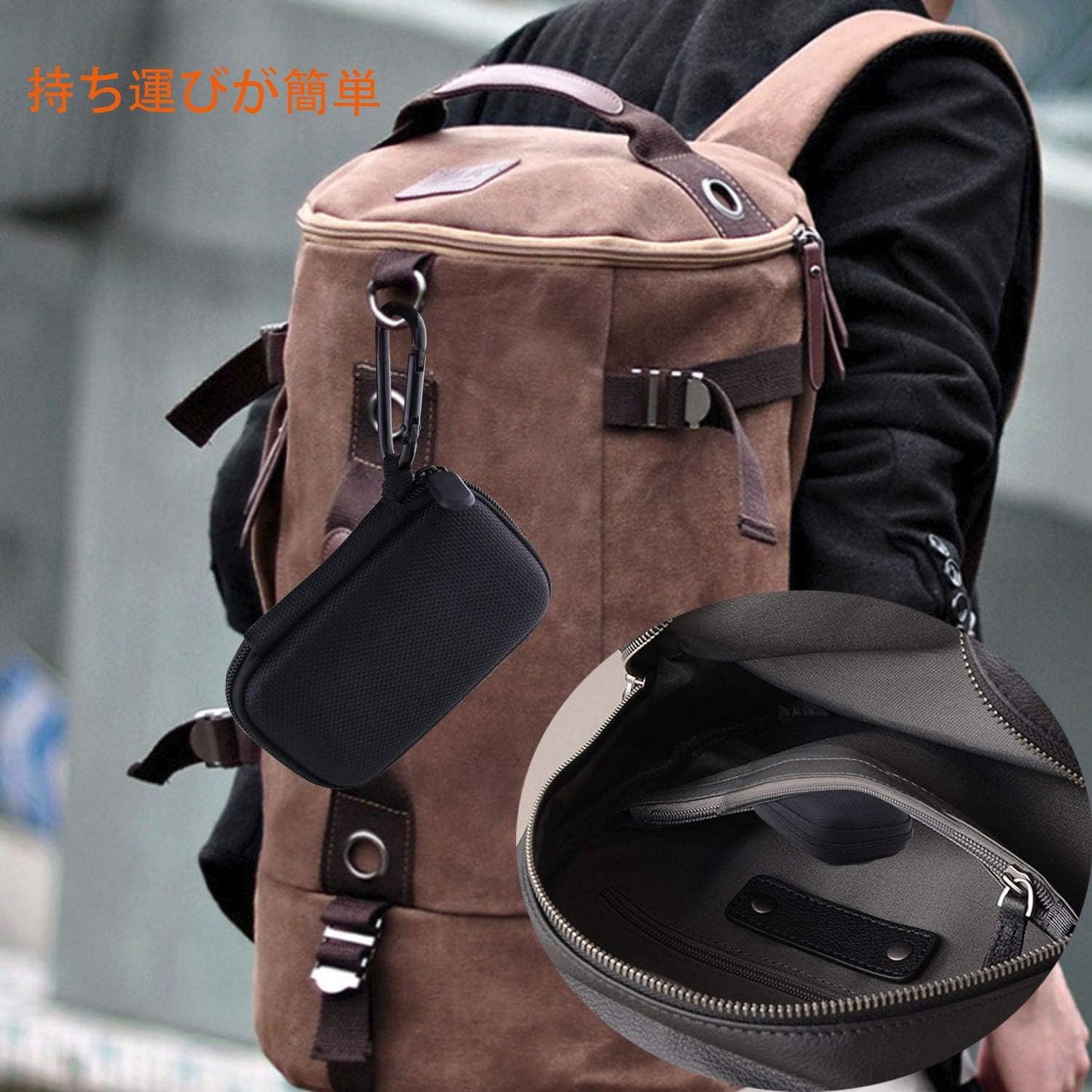 WERJIA Wi-Xb400/Wi-C200/ WI-C310 MP3 Hard EVA Travel Case for Sony Wireless in-Ear Headphones. Earphone Carrying Case