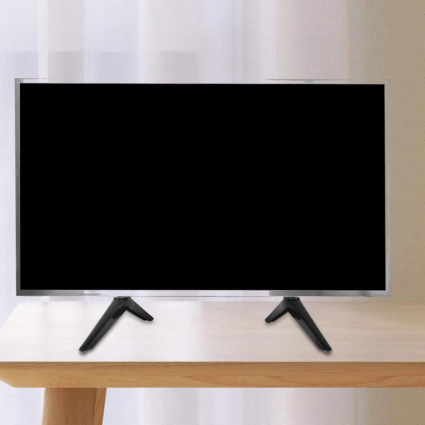 BESPORTBLE 1 Set 28-65 Inch TV Stand Legs: No Drill Smart TV Tabletop Base Support/Leg Stand Non-Slip Compatible