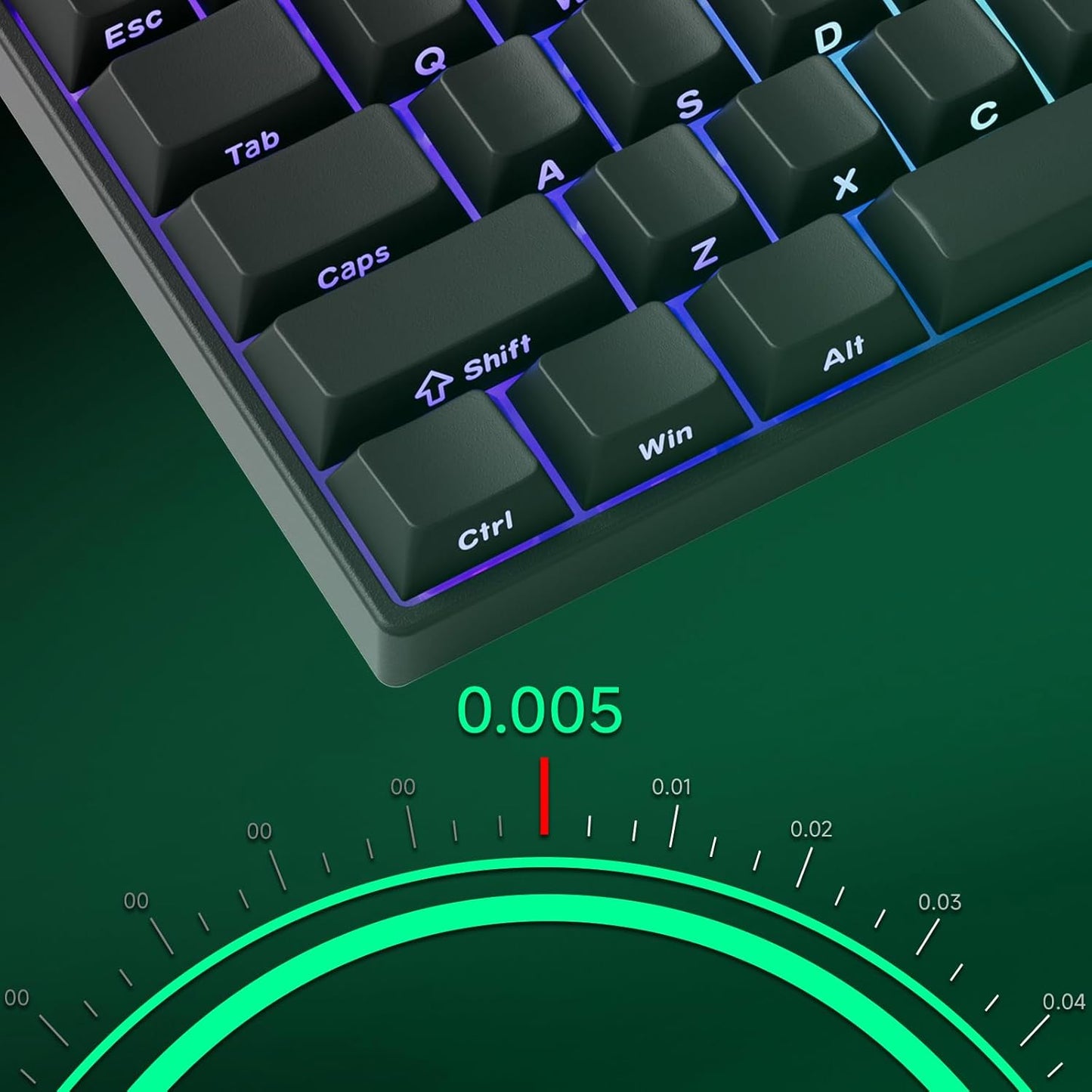 MONSGEEK FUN60 16k 60% Pro Rapid Trigger Gaming Keyboard Scan Rate SP Magnetic Switch HE Keyboard Wired Black
