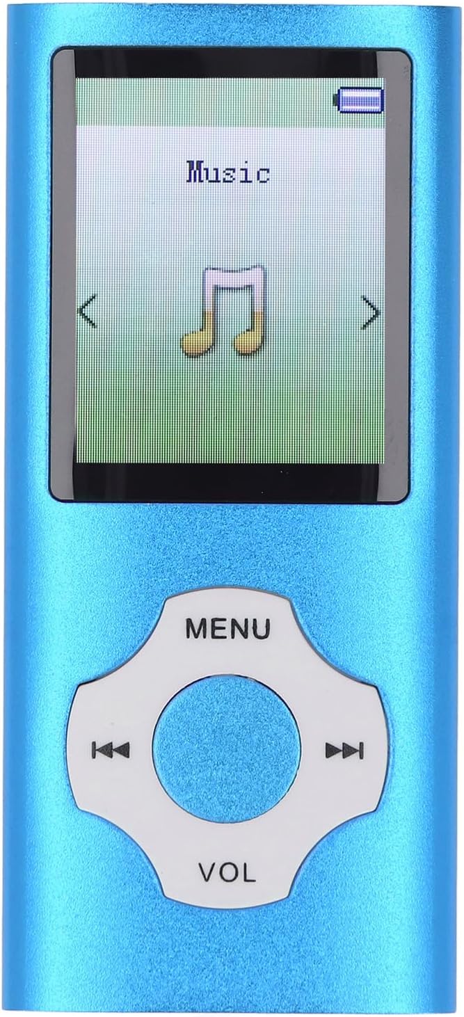 MP3 MP4 1.8in 128GB Player, Lossless Sound Portable Video Music Player, Color Screen Digital Music Player with Speaker