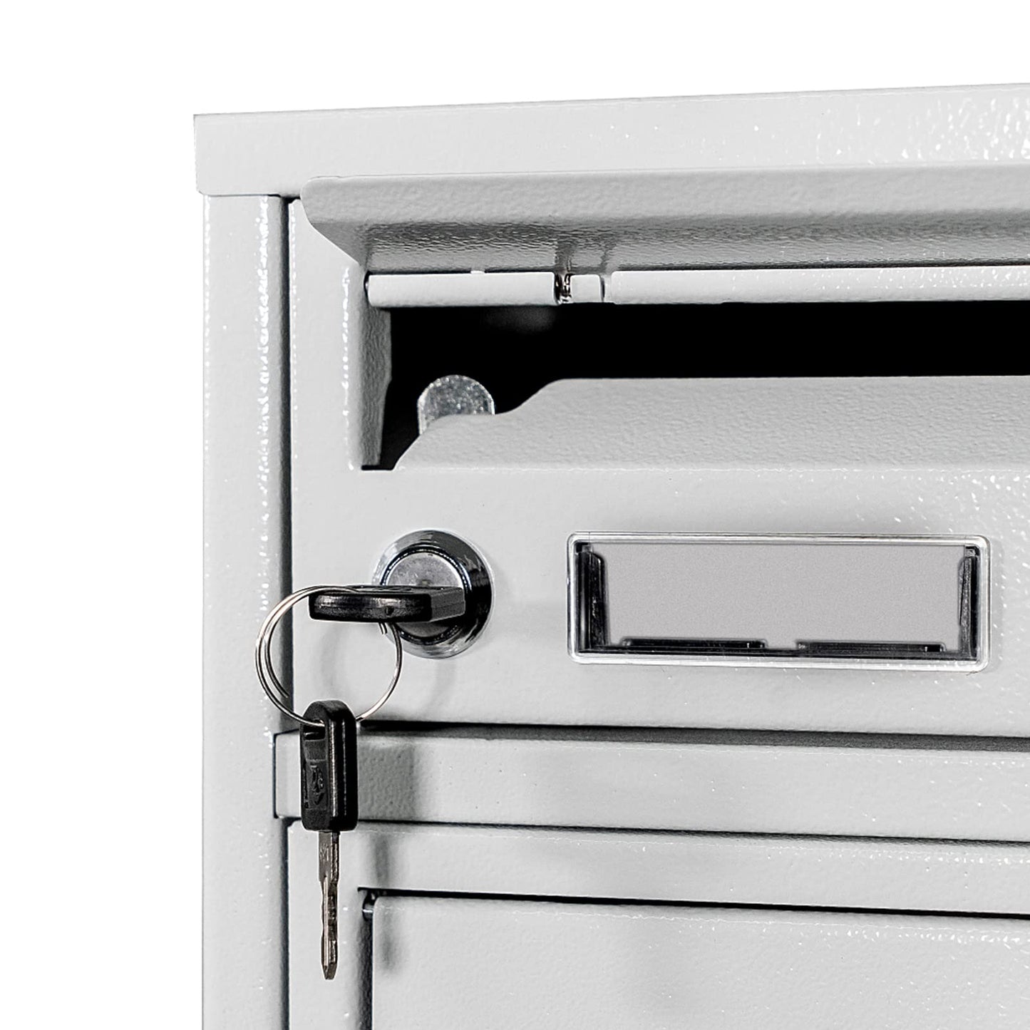 goldenwarm 6 Pack Cam Locks Keyed Alike Cabinet Lock File Locks 1-1/8'' Toolbox Lock with Keys Mailbox Lock, Fits on 1'' Board Thickness, Zinc Alloy with Satin Nickel Finish