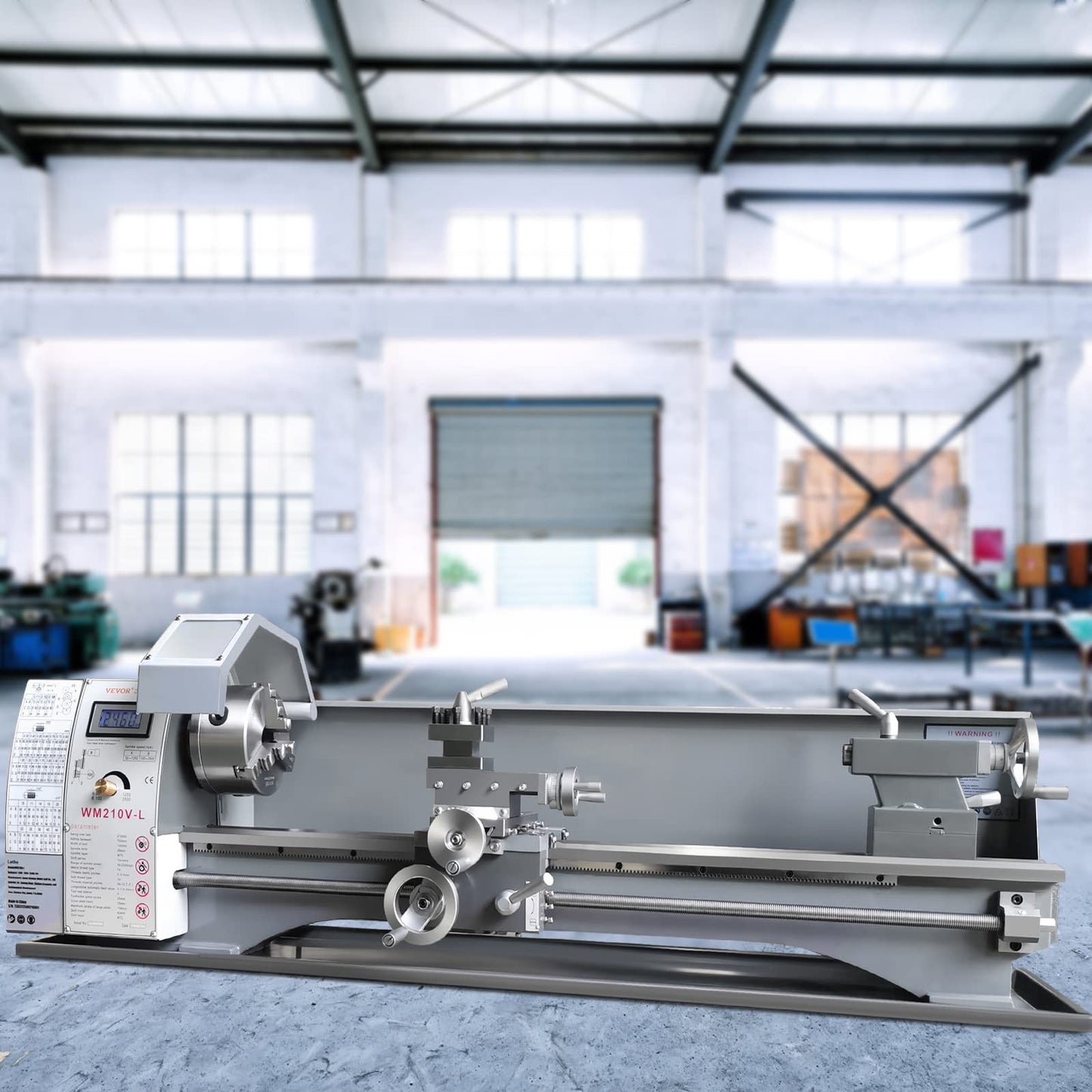 VEVOR Metal Lathe, 8.3'' x 29.5'' Benchtop Metal Lathe 0-2500 RPM Continuously Variable Speed 750W Brushless Motor Metal Gears with LCD Display Metal Lathe Machine