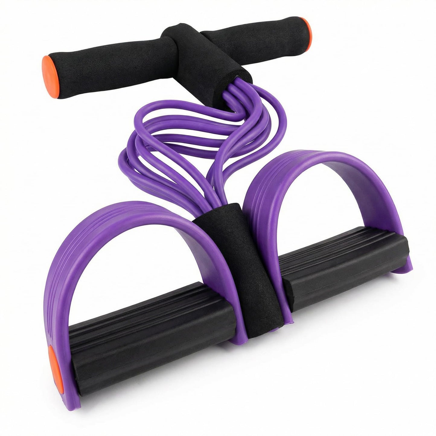 Upgraded Durable 6-Tube Pedal Resistance Strap with Handle, Natural Rubber Fitness Resistance Band, Multifunctional Exercise Band for Abdominal, Waist, Arm, and Leg Shaping Training