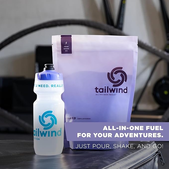 Tailwind Nutrition Endurance Fuel, Carbohydrate & Electrolyte Sports Drink Mix Powder, Gluten-Free, Vegan, Naked Unflavored, 30 Servings