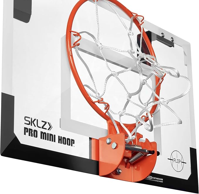 SKLZ Pro Mini Indoor Basketball Hoop - Over The Door ??Portable - Great For Home, Dorms, Offices, and Gifts