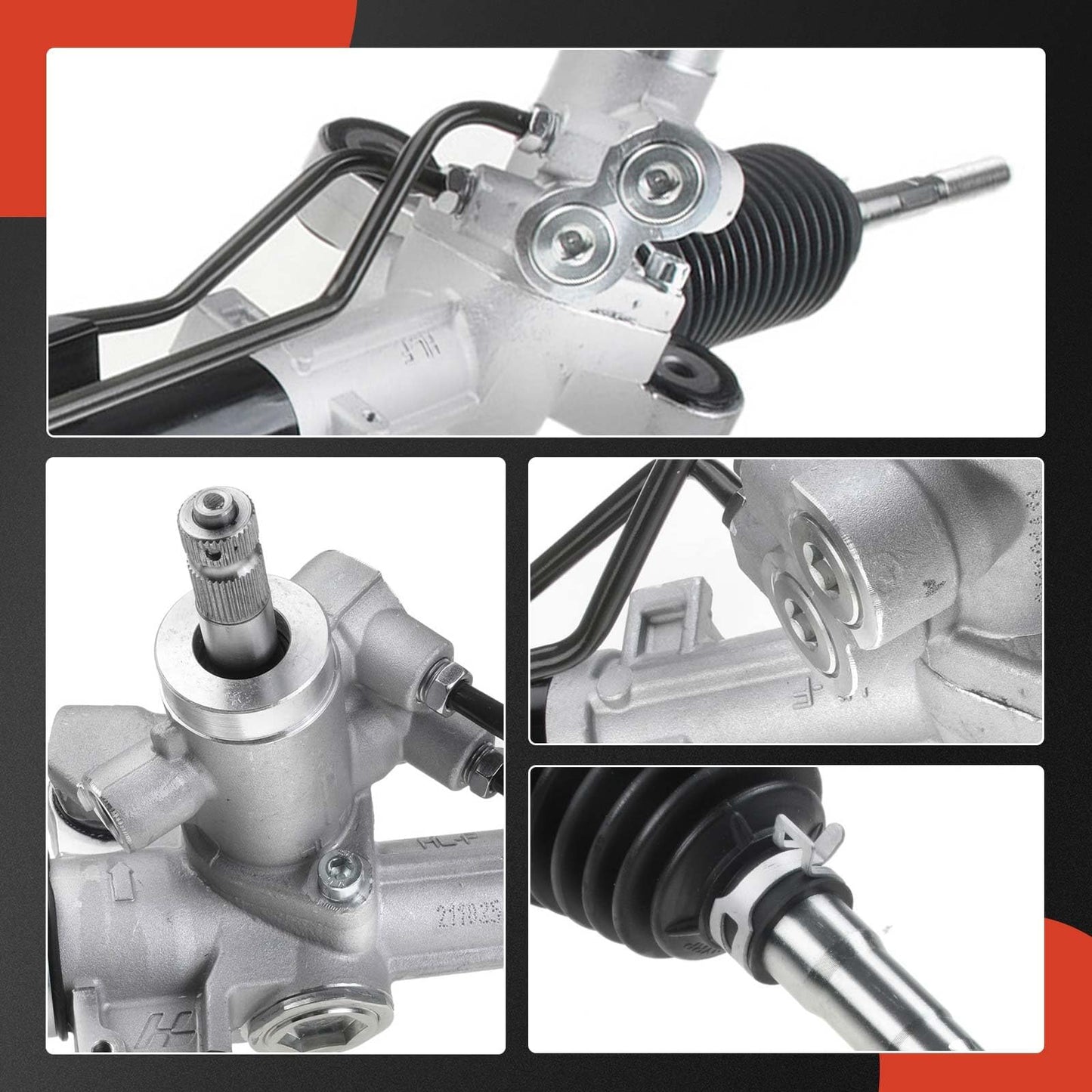 A-Premium - Hydraulic Power Steering Rack and Pinion Compatible with Honda CR-V CRV 2007 2008 2009 2010 2011 2.4L, Except Japan Built Vehicle