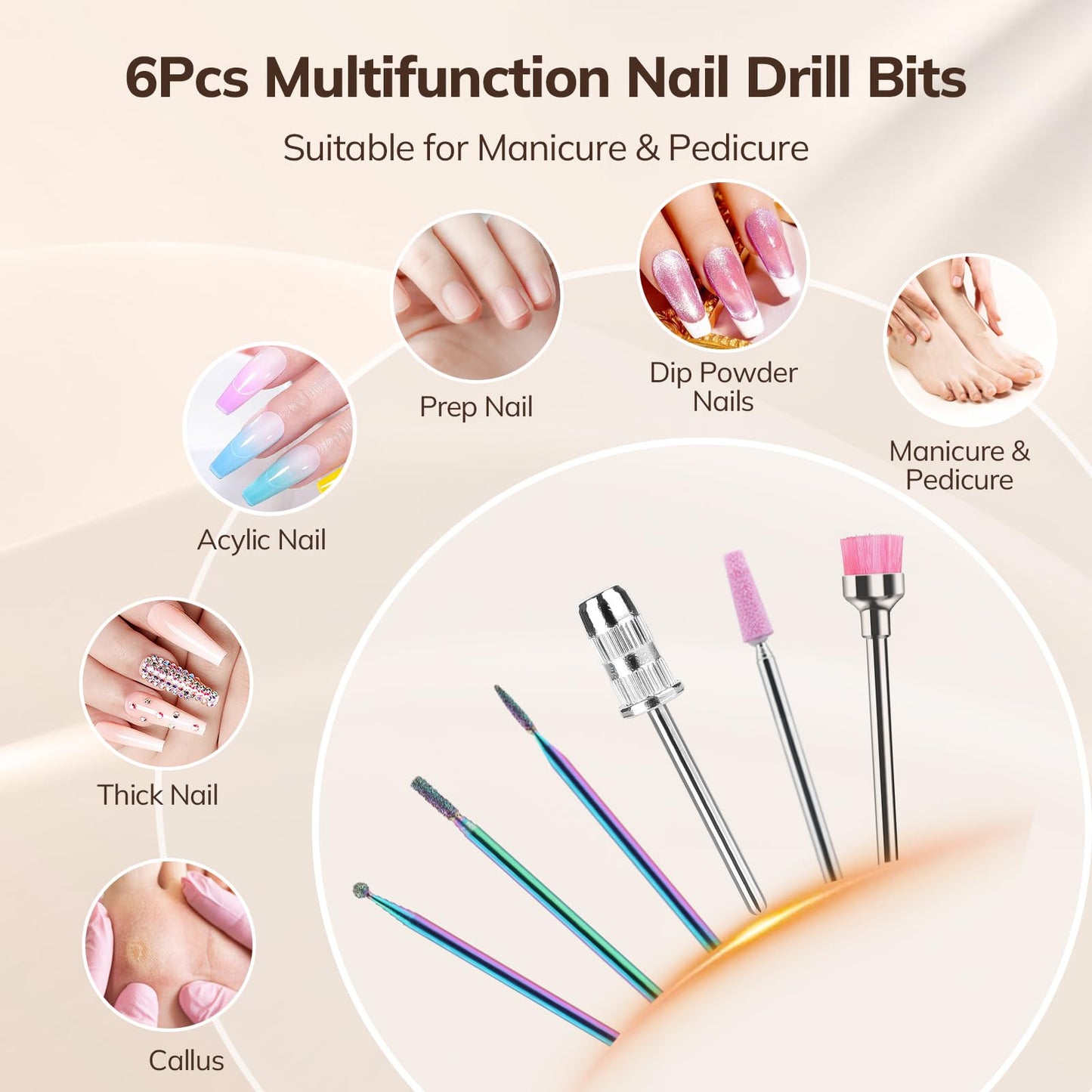 Lavinda Leopard UV Light for Gel Nails 54W Cordless Rechargeable Nail UV Lamp Nail Light & 35000RPM Electric Nail Drill Portable Rechargeable Nail Efile