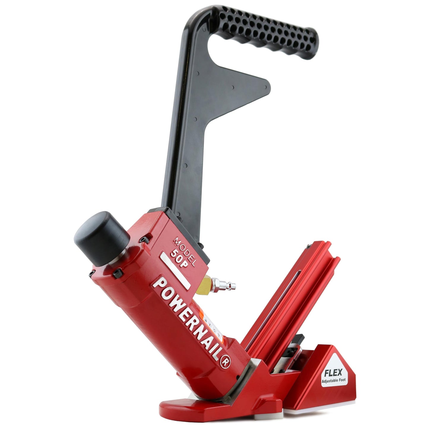 Powernail 50PFLEXXLSW Pneumatic 18 Gauge L-Cleat Flooring Nailer with FLEX Adjustable Base for Hardwood, Exotic, Engineered T&G Flooring