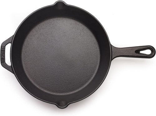 Mercer Culinary Pre-Seasoned Cast Iron Skillet - 10.25-Inch Durable Cookware for Perfect Meals
