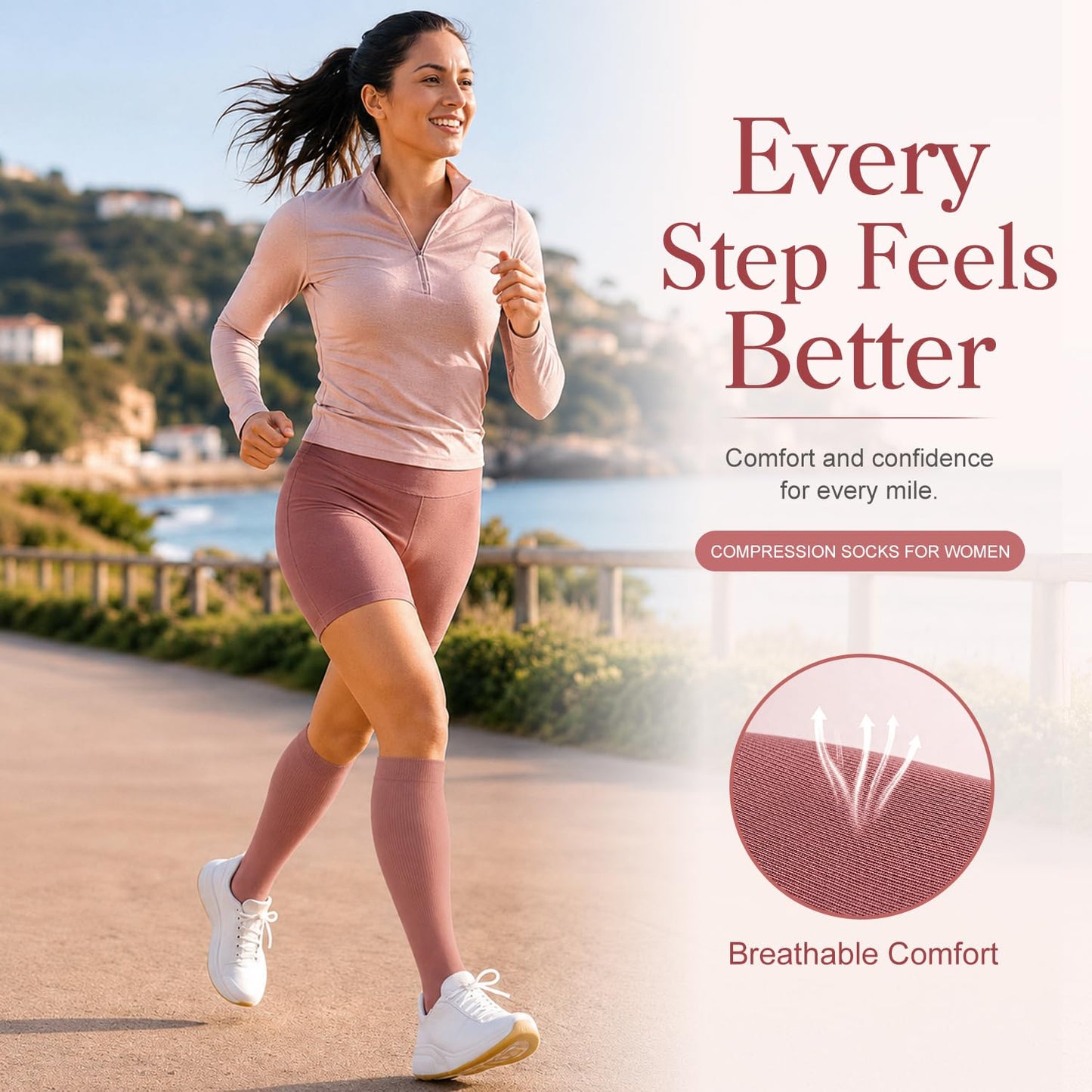 Laite Hebe 4 Pairs-Compression Socks for Women&Men Circulation-Best Support for Nurses,Running,Athletic