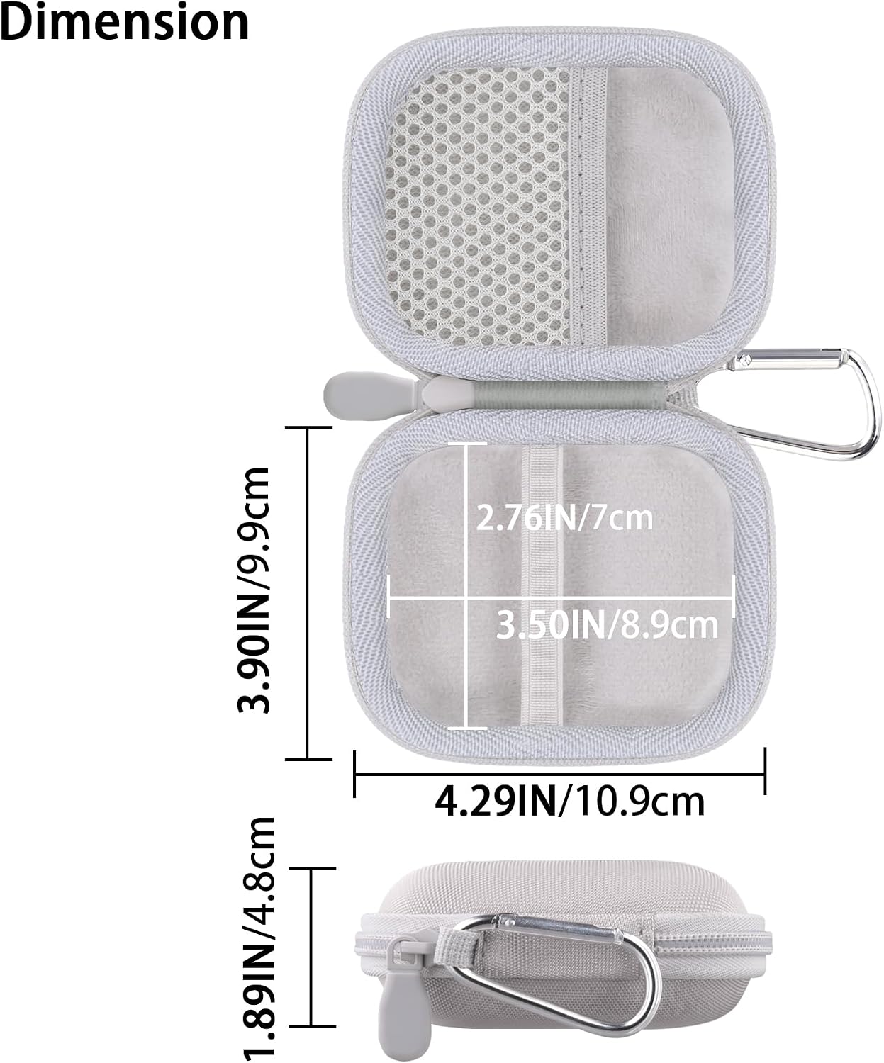 Baval for Anker Soundcore Work Portable AI Voice Recorder Hard Travel Case(White Case)