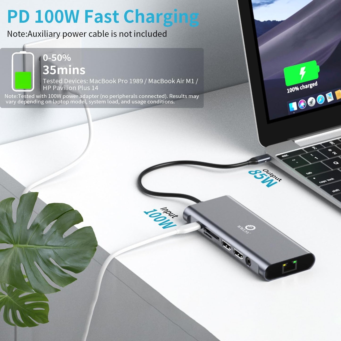 WWLSV 4K@60Hz(DP 1.4 2 14-in-1 3.1/100W Docking Station Dual Monitor for MacBook/Dell/HP/Lenovo Laptop, Dual Required)
