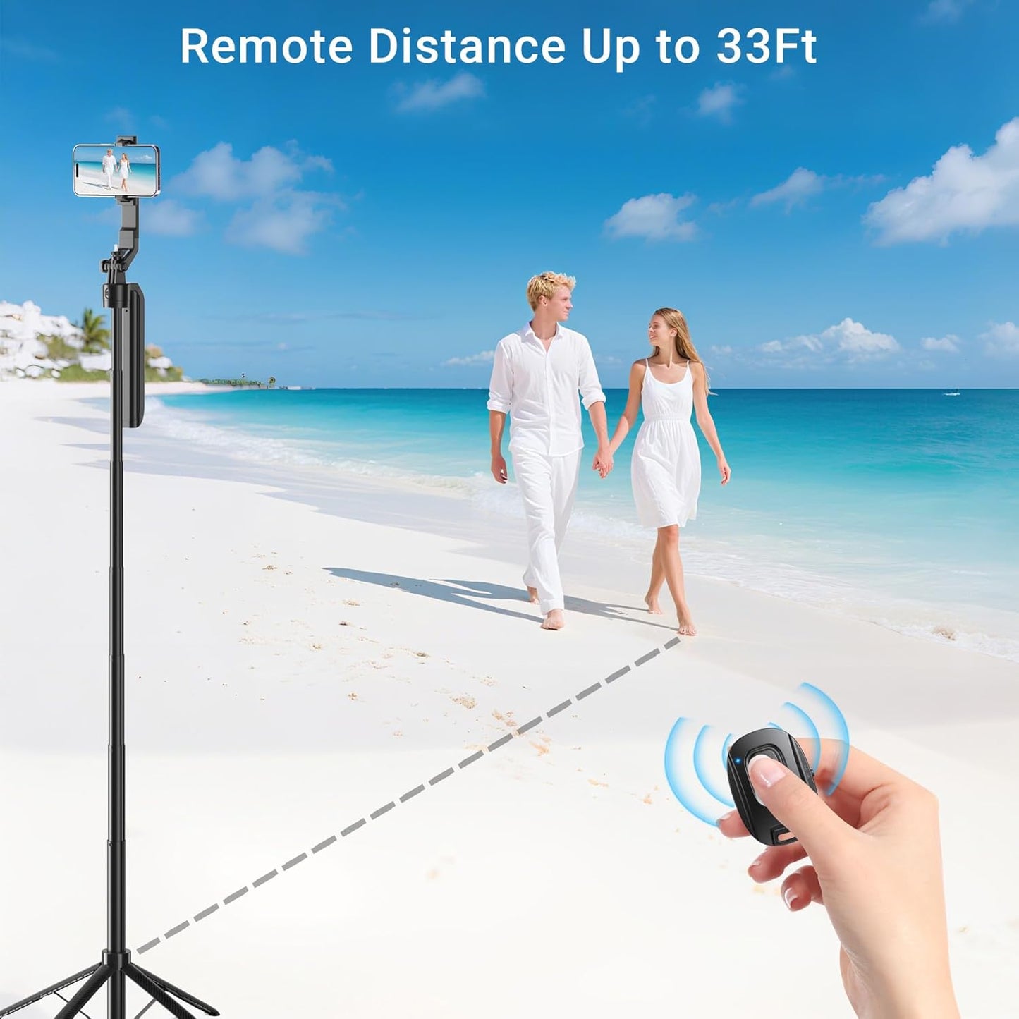Voinap 2 Pack Wireless Remote Shutter for iPhone Camera,Bluetooth Camera Phone Remote Control for Photos