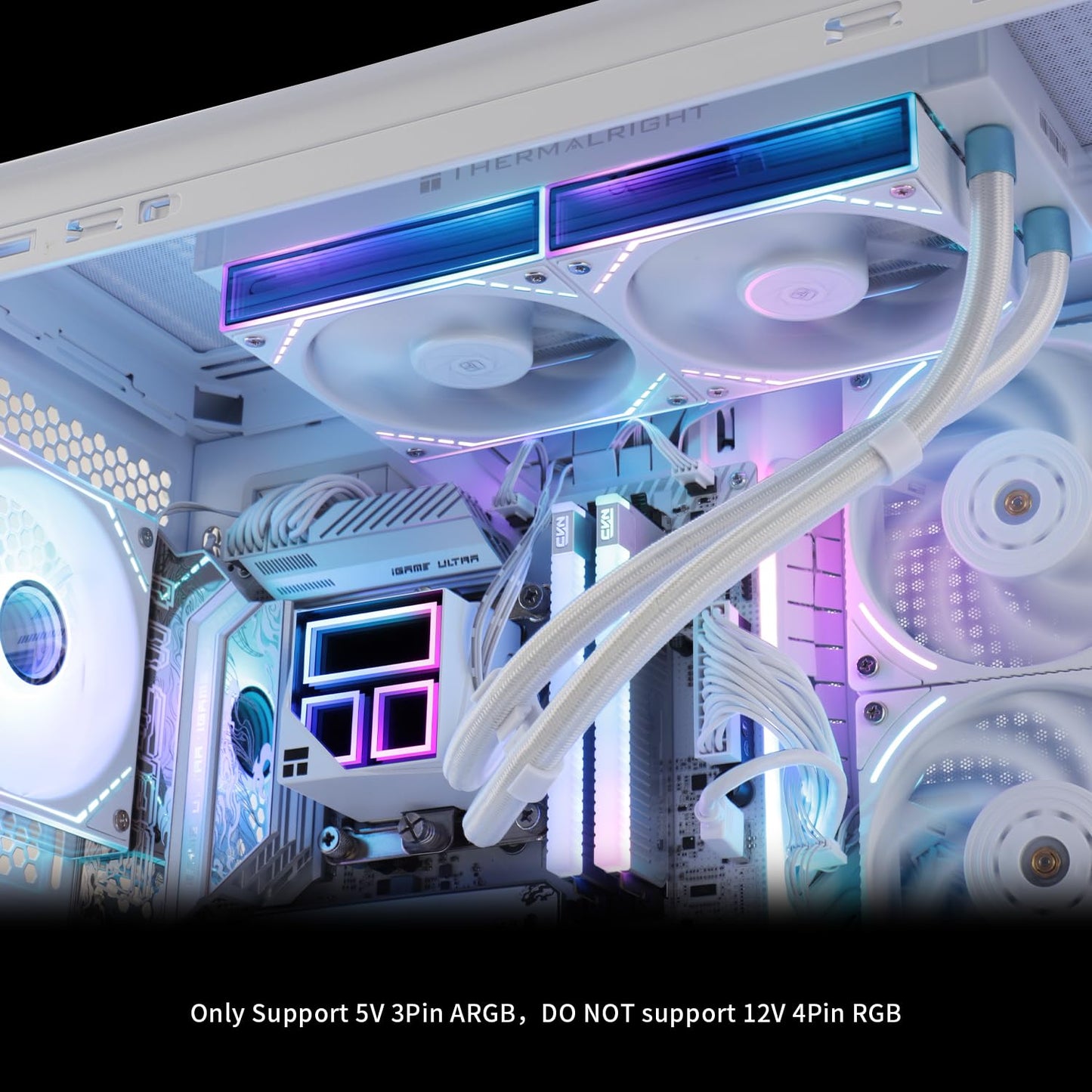 Frozen 240 Cooler,240 TL-M12W AMD/AM4/AM5,Intel LGA1851/1700/1150/1151/2011 Thermalright Infinity White CPU Water Aio