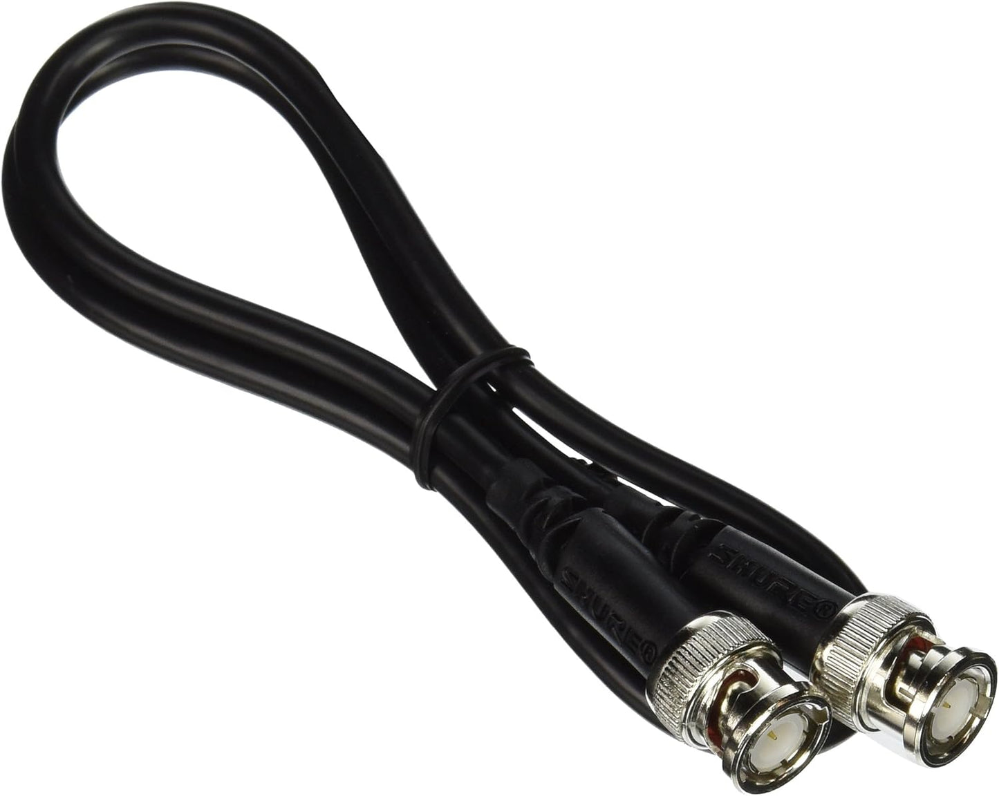 UA802 2-Feet RG58C/U Shure UHF Coaxial Antenna Cable, BNC-BNC, Type, Black