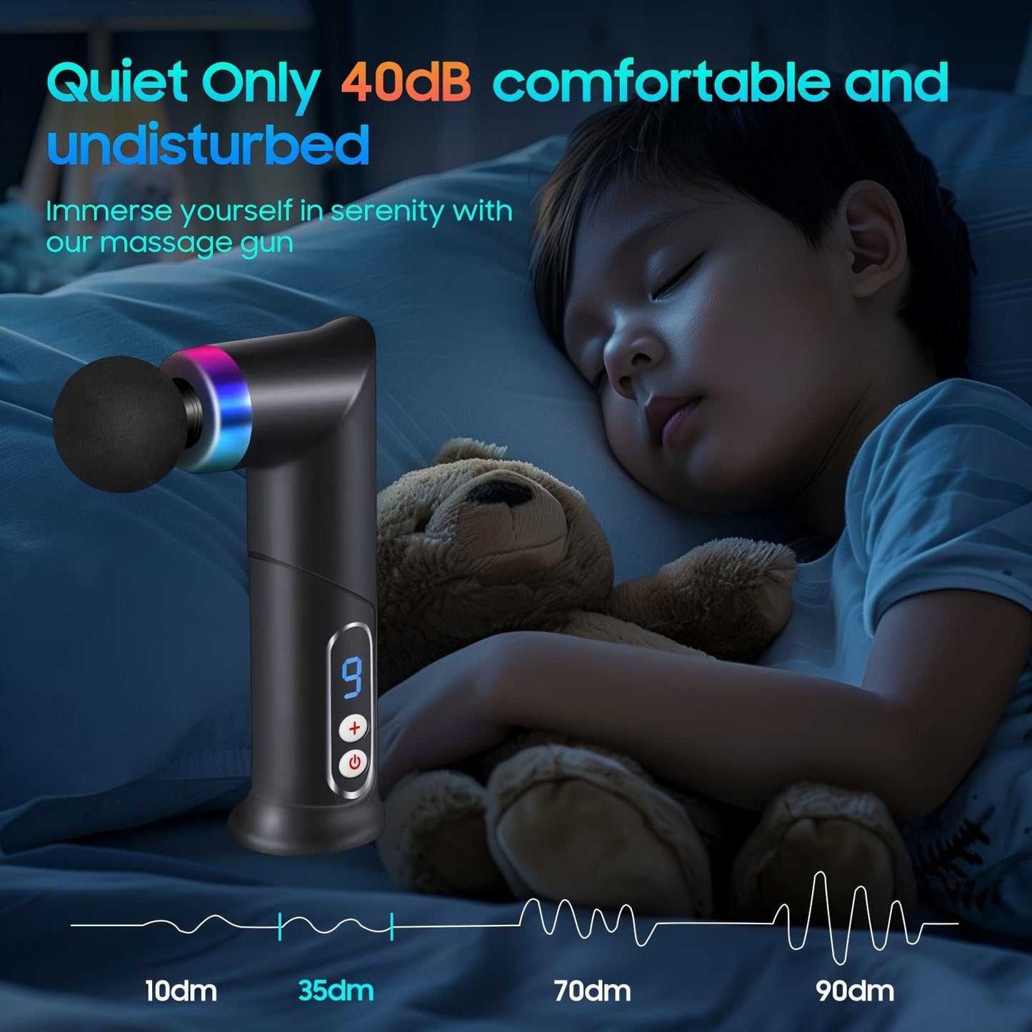 JOYSUWERUN Massage Gun – Mini Massage Gun for Portable Deep Tissue Massage – Quiet Massage Guns for Muscle Relaxation,