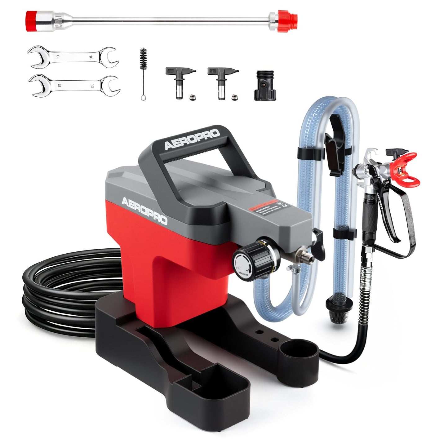 AEROPRO Tools Airless Paint Sprayer for House Painting, 3000PSI High Pressure, Thinning-Free, with Tip Sets & Tip Extension, Indoor Paint Sprayer for 5 Gallon DIY Painting Projects