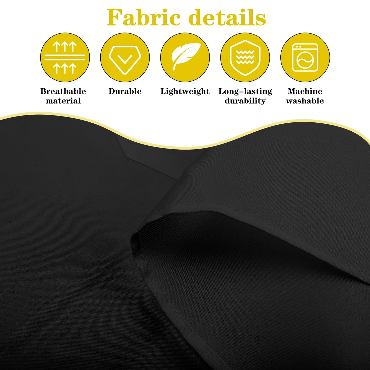 Cabaubl 12 Pack Black Bib Apron,Unisex Bib Aprons Bulk,Chef Apron without Pockets,Washable Kitchen Aprons for Women Men Kitchen Cooking, Crafting Painting, BBQ(Black)