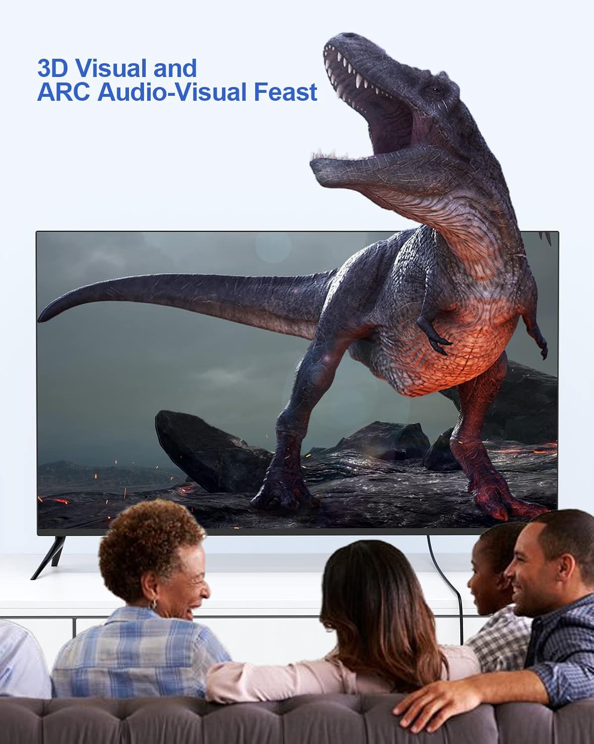 4K 6.6FT 2-Pack, 2.0 4K@60Hz, 2K@144Hz, 3D, Dolby, 2.2, PS5, PS4, HDMI Cable HDMI to HDMI Cable High Speed HDMI Cord