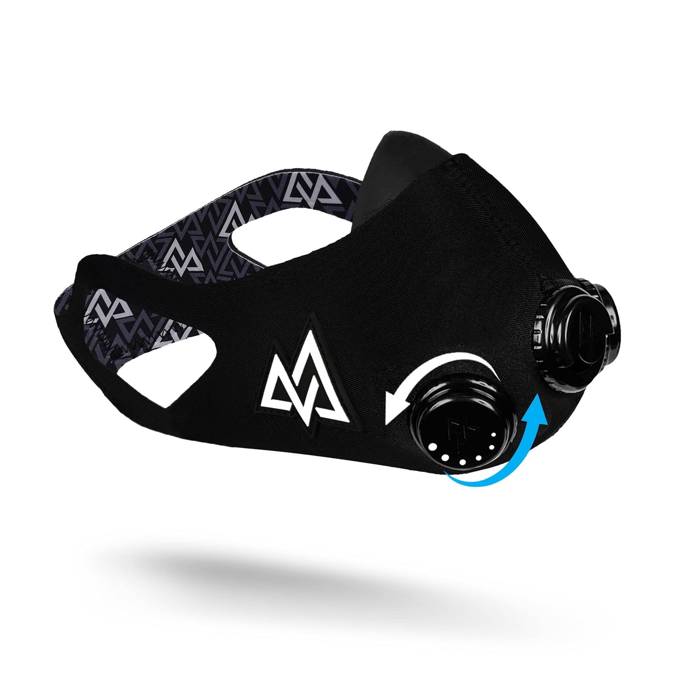 TRAININGMASK - Elevation Training Mask 2.0 - Resistance Training Mask®, High Altitude Mask, Workout Mask (Black, Medium)