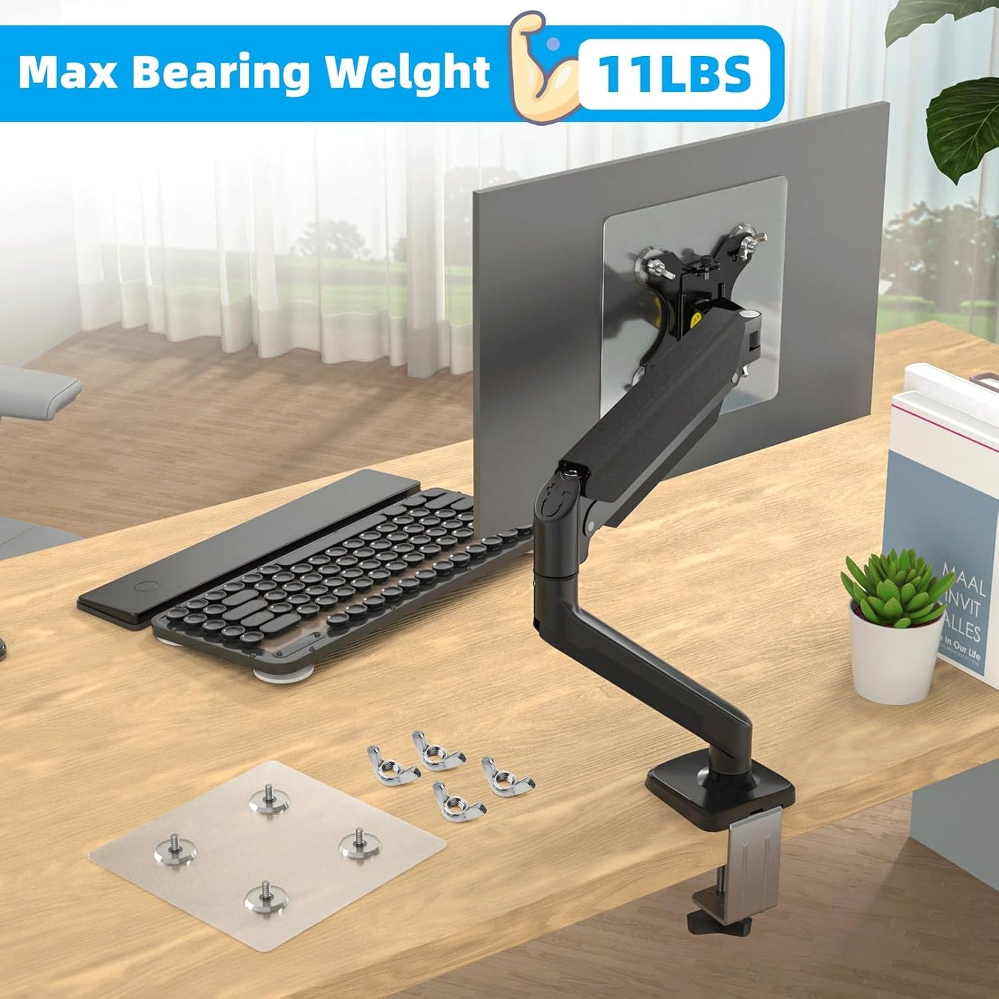 WEARSON 2PCS/LOT 75x75 mm 10,12,13,15.6,16,17,17.3,18.5,19,22 inch 5-11lbs Non VESA Monitor Mount Adapter - VESA