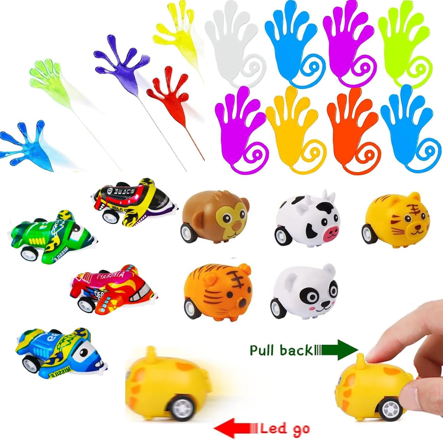 Regine Switzerland 130 Pcs Party Favors - Easter Basket Fillers & Treasure Box Toys for Kids 4-12