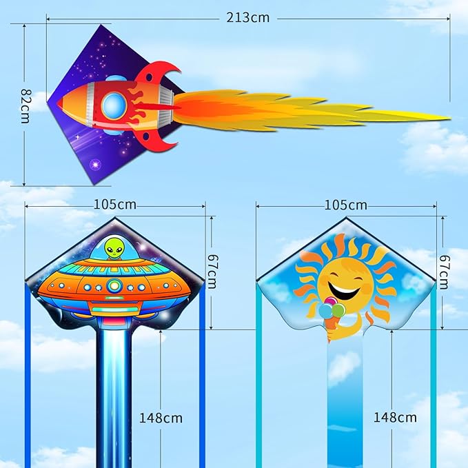 for Kids & Adults Easy to Fly, Large Kites for Adults,Beginner Kite for Kids Ages 4-8, 8-12, Perfect for Beach Trip and Family Activities