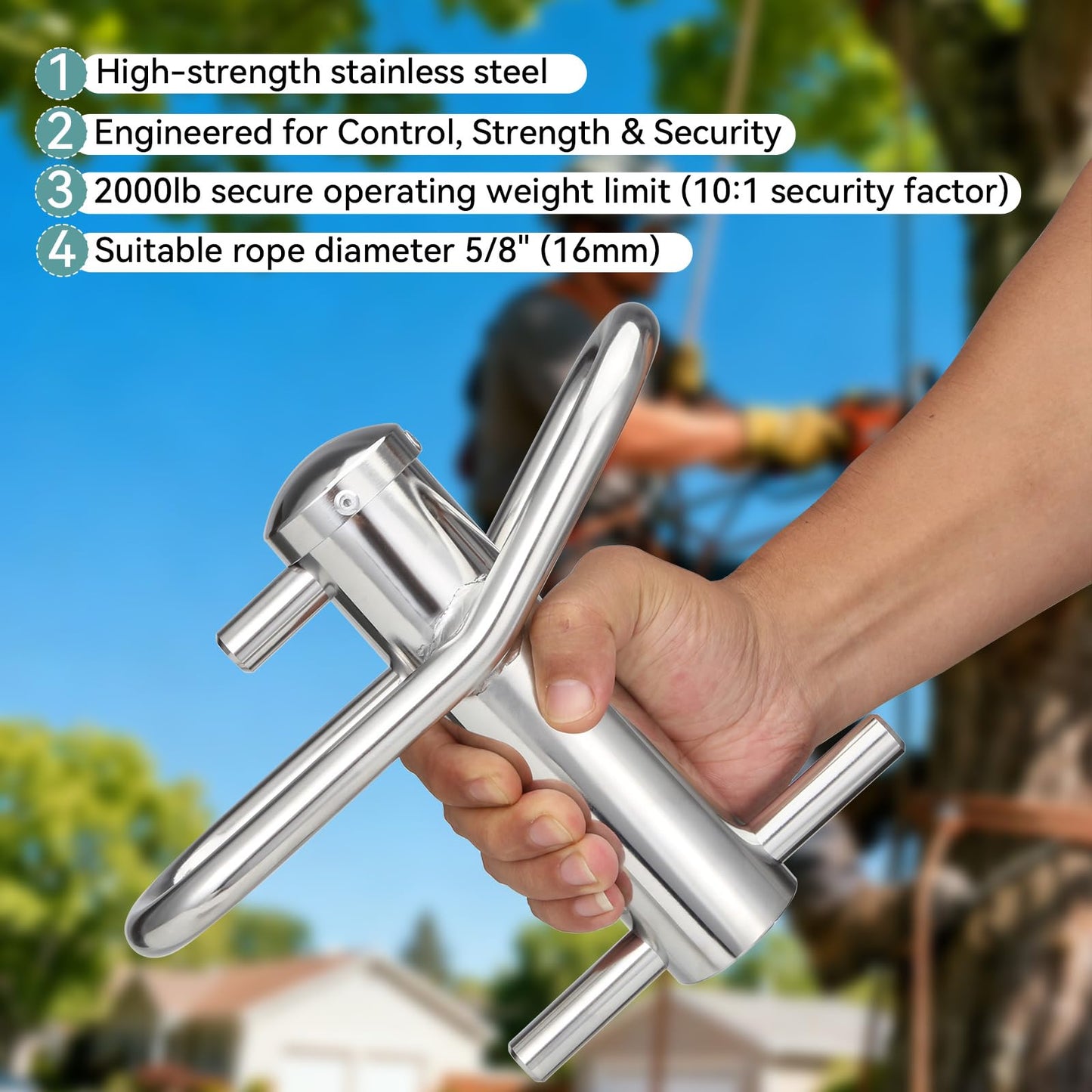 Feiyagoo Port A Wrap Whoopie Sling Kit, Medium Size for Tree Work, 7,000lb Breaking Strength, 10:1 Work Load Ratio at 2000lbs, Arborist Tree Rigging Equipment