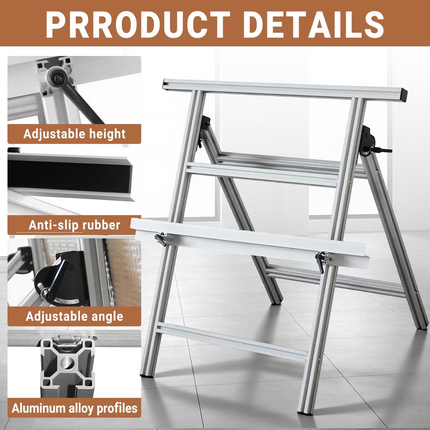 Tile Chamfer Bracket,Ceramic Tile Chamfering Stand,Aluminum Alloy Plywood Panel Drywall Plasterboard Tooling Hand Holder for Easy Handling Cutting Wall Tile