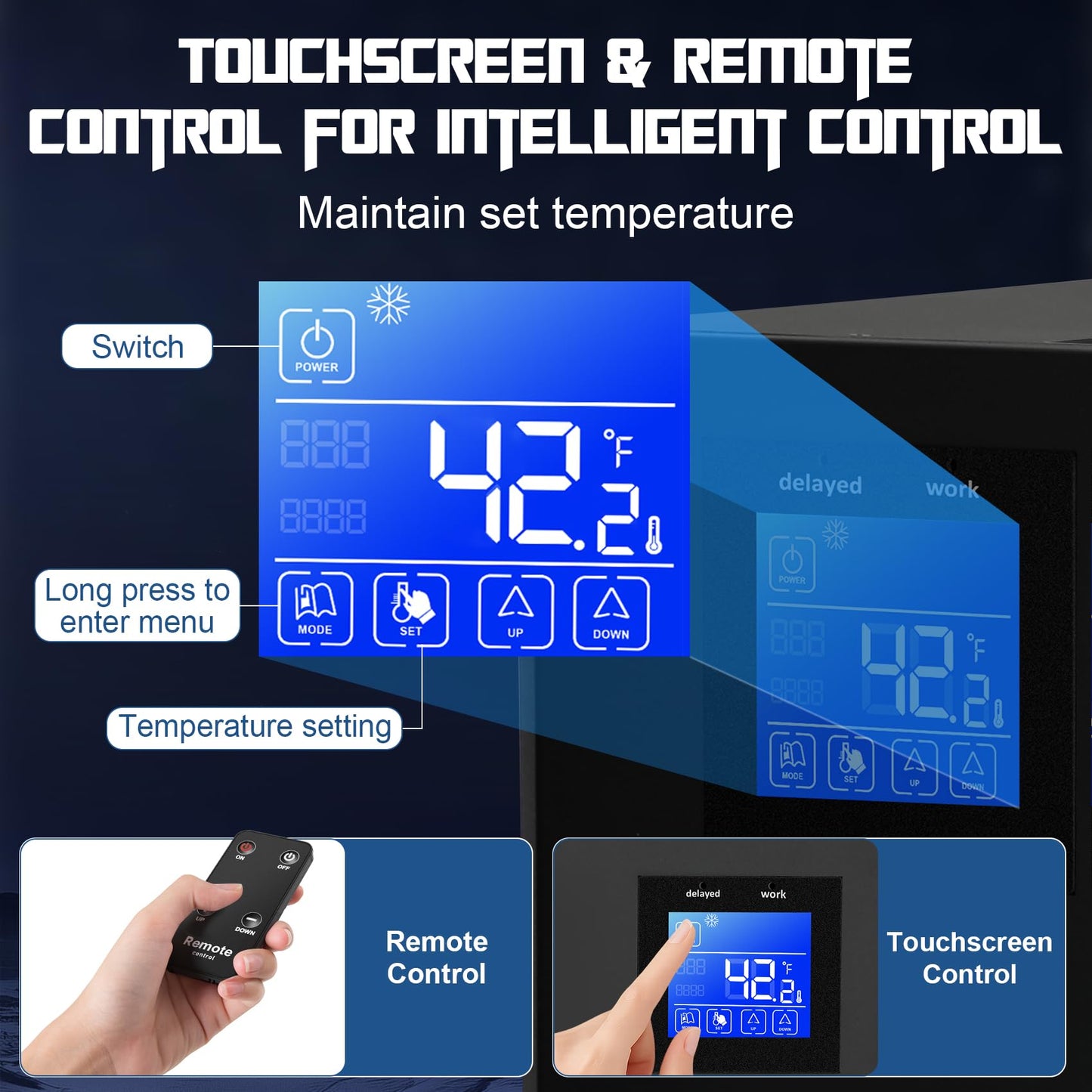 Ice Bath Water Chiller for Cold Plunge Tubs, 1/3 HP Cold Plunge Chiller with External Filter & Pump, Insulation Pipe, Ideal for Home and Professional Use 110V