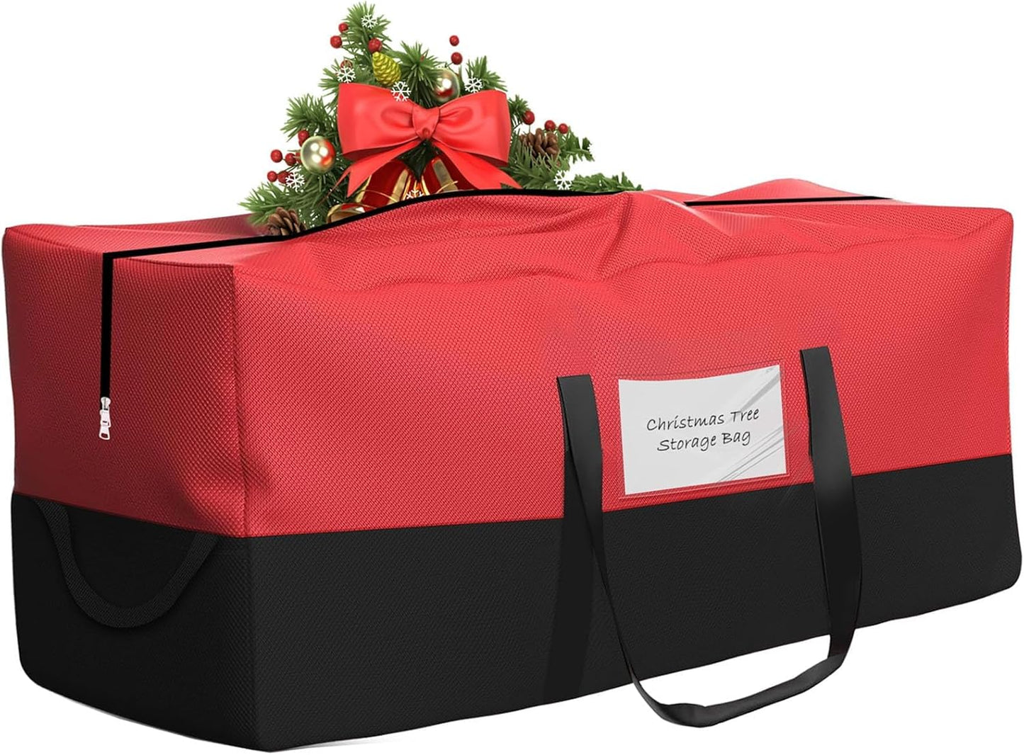 Regine Switzerland Christmas Tree Storage Bag - Heavy Duty 600D Oxford for 10 Ft Trees | Dampproof with Reinforced Handles & Dual Zipper