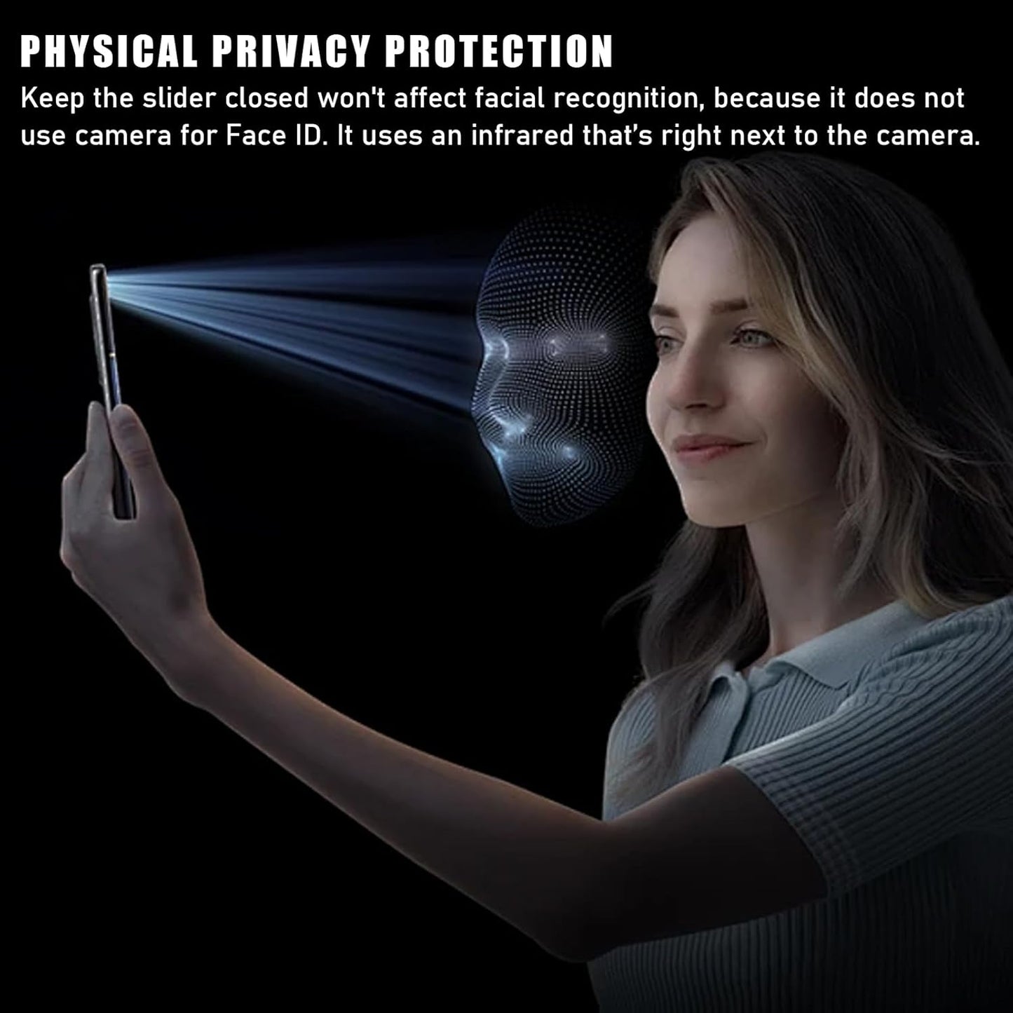 17 17 Pro/17 Air/17,Webcam Front Camera Cover Compatible for iPhone Pro Max/ Cover Protect Privacy and Security,Not