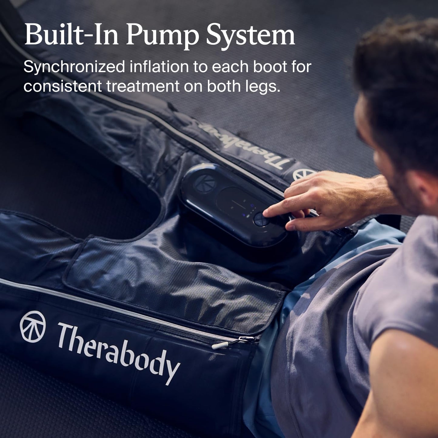 Therabody JetBoots Prime Wireless Compression Boots Leg Massager Recovery | Pneumatic Leg Compression for Circulation & Pain Relief, FDA Cleared, 4 Pressure Levels | Long, +37in Leg Length