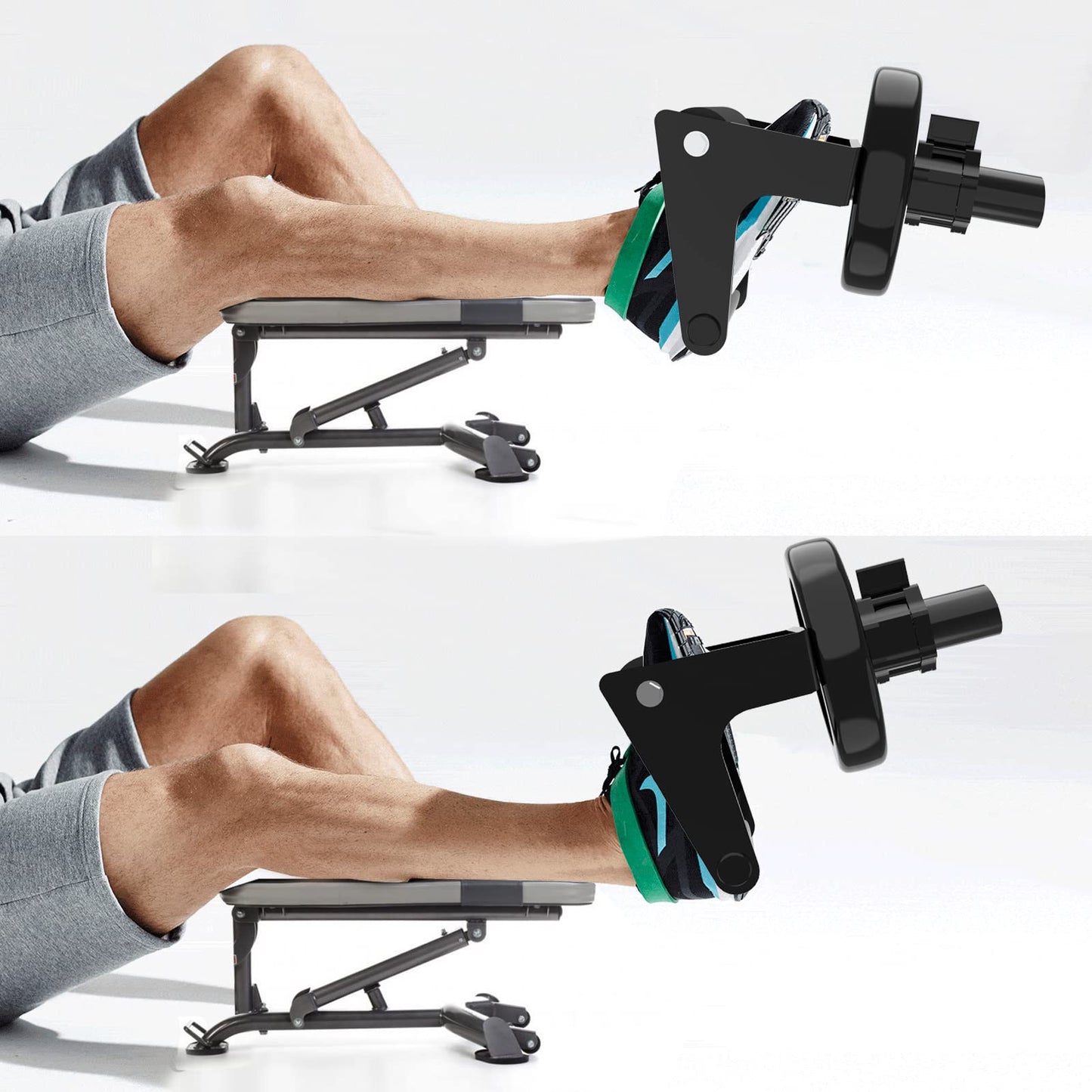 Tib Bar Single Foot Tibialis Trainer Bar Tibialis Trainer Calf Raise Machine,Professional Single Foot Tibialis Anterior Exercise Equipment for Strengthening Calves/Shins and Ankle（Black