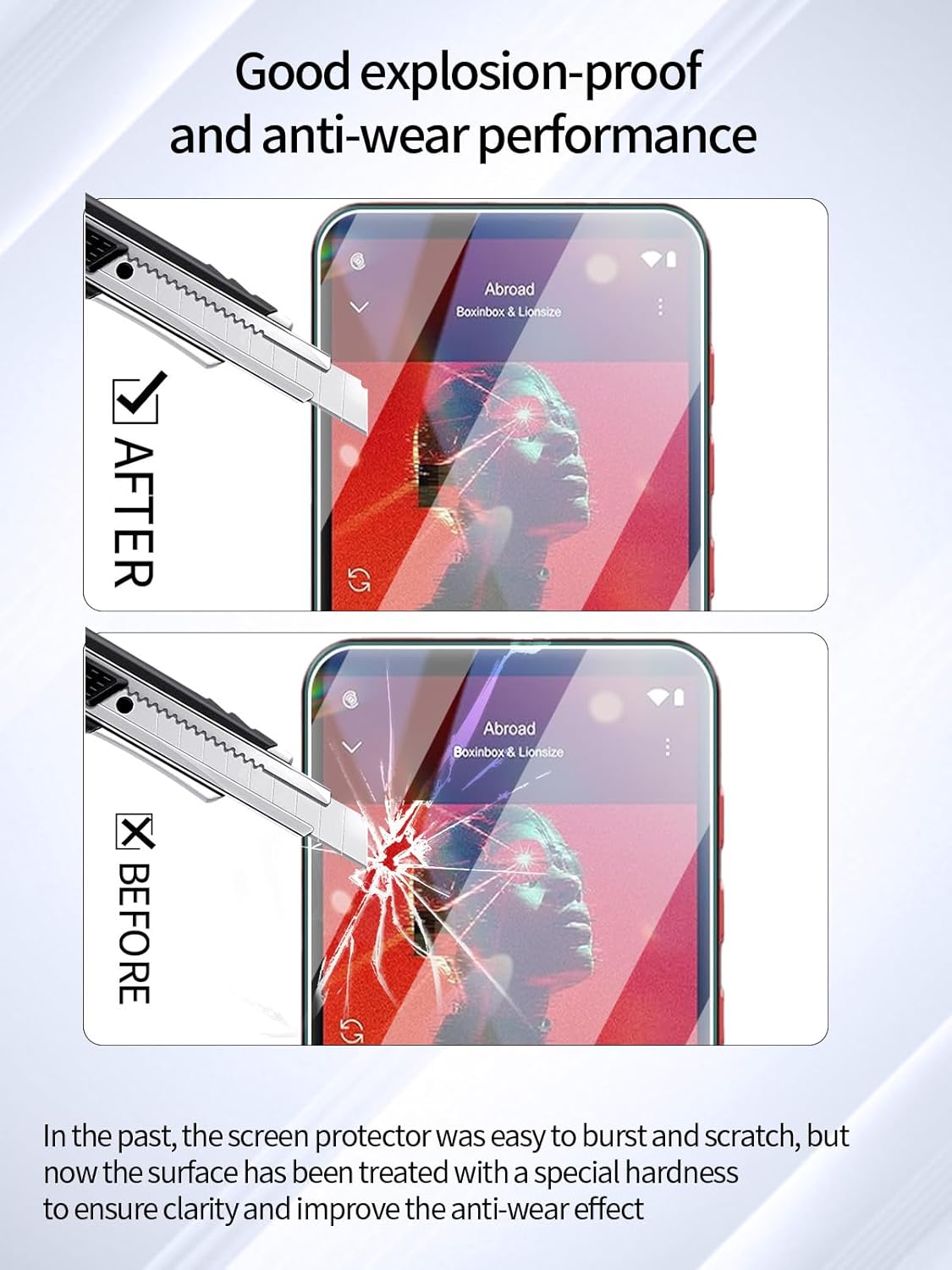 UYRUREL X55 4.0" MP3 3 Pack Screen Protector for MECHEN Player, High-definition Scratch Resistant Film,HD Clear,Bubble