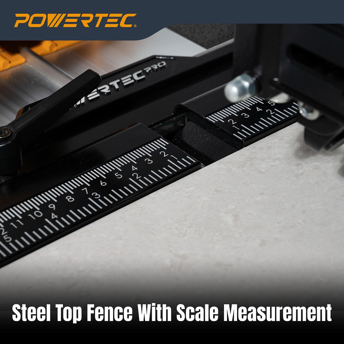 POWERTEC PRO 48" Manual Tile Cutter with Green Laser Guide - Cuts Ceramic, Porcelain & Glass, Large Format Tile Cutting, Aluminum Base (71980)