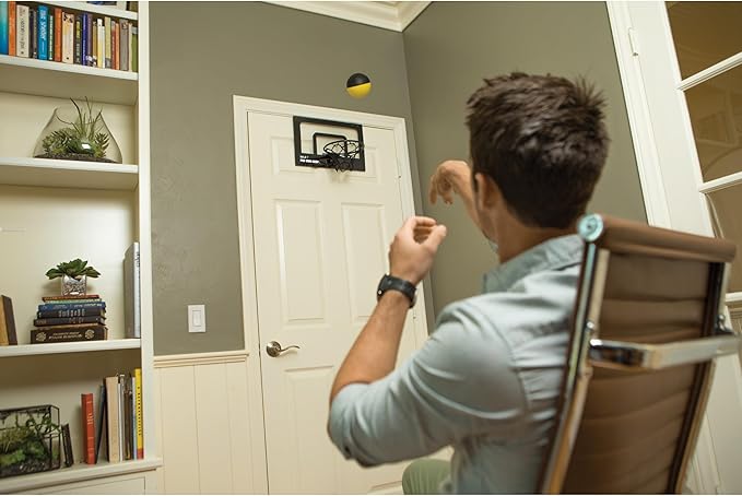 SKLZ Pro Mini Indoor Basketball Hoop - Over The Door ??Portable - Great For Home, Dorms, Offices, and Gifts